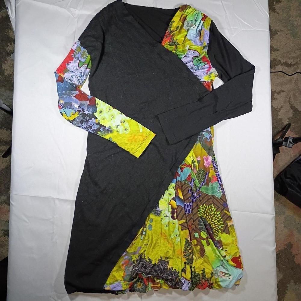 Vintage Desigual Graphic Patchwork Mini Dress